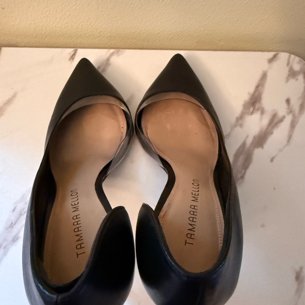 Tamara Mellon Siren 90 Black Pumps, EUC, Size 37-1/2 (US 7-1/2) - Picture 5 of 11